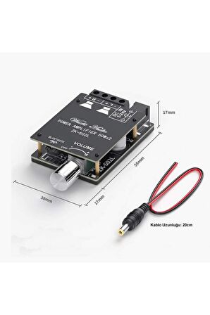 Zk-502l Stereo Bluetooth 5.0 Güç Amphi Modülü 2x50w Kutulu