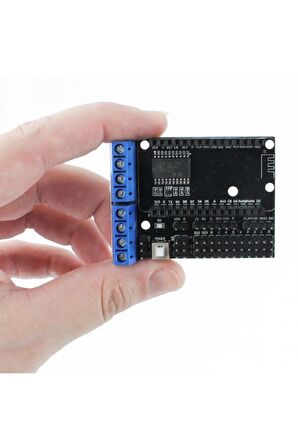 Nodemcu L293d Shield Motor Sürücü Esp8266 Kablosuz Internet Wifi Motor Uzaktan Kontrol Robo