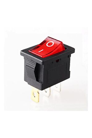 3 Pin Anahtar Ledli Kcd1 Rocker Switch Mini Buton On / Off 10a