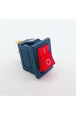 3 Pin Anahtar Ledli Kcd1 Rocker Switch Mini Buton On / Off 10a
