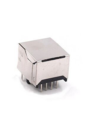 8p8c Metal Rj45 Soket Ethernet Bağlantı Soketi 8 Pin Pcb Montaj