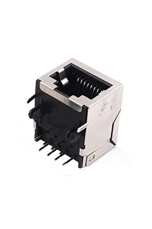 8p8c Metal Rj45 Soket Ethernet Bağlantı Soketi 8 Pin Pcb Montaj