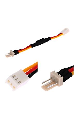 3 Pin Fan Kablosu Hız Yavaşlatıcı Dirençli 10cm Bilgisayar Cpu