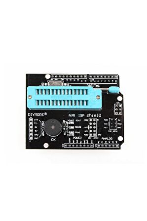 Arduino Avr Isp Programlama Shield Genişleme Kartı Zif Soket