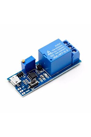 5v-30v Micro Usb Zaman Gecikme Röle Modülü 0-24 Sn Potansiyometre