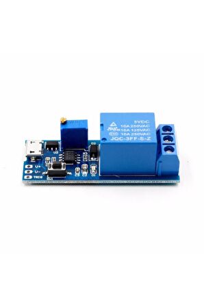 5v-30v Micro Usb Zaman Gecikme Röle Modülü 0-24 Sn Potansiyometre