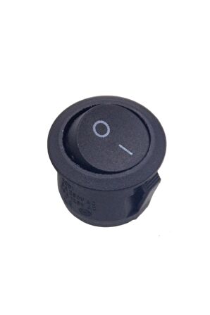 Yuvarlak 2 Pin Anahtar Rocker Switch Mini Buton Kcd1 Siyah Açma