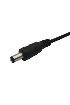 5.5mm X 2.1mm 15cm Adaptör Kablosu Erkek 22awg 80 Derece 300v