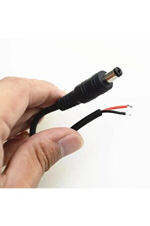 5.5mm X 2.1mm 15cm Adaptör Kablosu Erkek 22awg 80 Derece 300v