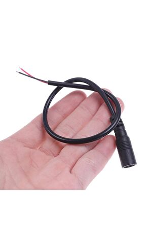 5.5mm X 2.1mm 15cm Adaptör Kablosu Dişi 22awg 80 Derece 300v