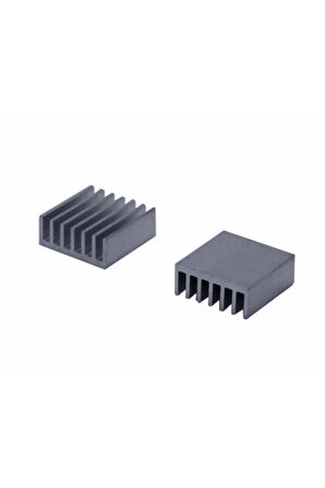 14x14x6mm Aluminyum Soğutucu Siyah Termal Etiket Raspberry Xbox