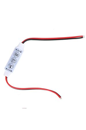 Dc 12-24v 3 Tuş Led Dimmer Hafızalı 12a 3 Modlu 5050 3528 5630