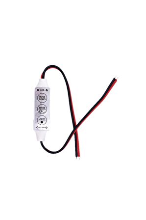Dc 12-24v 3 Tuş Led Dimmer Hafızalı 12a 3 Modlu 5050 3528 5630