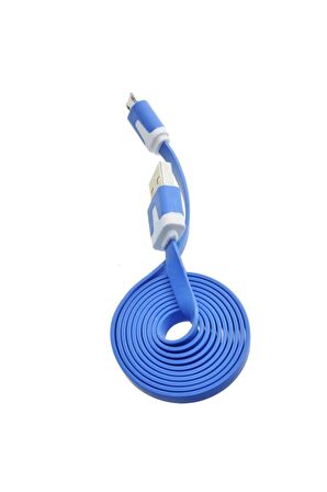 1m Micro Usb Kablo Mavi 1 Metre 480 Mbps Usb 2.0 Hot Swap