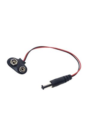 9v Pil Adaptör Dönüştürücü Bağlantı Kablosu 9 Volt Pil Arduino