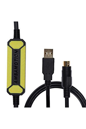 Usb-sc09-fx Plc Sarı Prog. Kablosu Usb Rs422 Mitsubishi Fx Seri