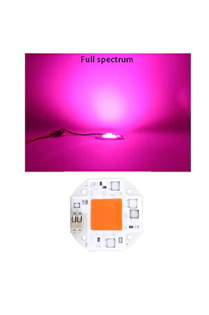 220v 50w Bitki Büyütme Ledi Klemensli Tüm Işık Spektrumlu Fide