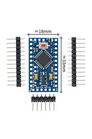 Arduino Pro Mini Atmega328a 5v 16mhz Açık Kaynak Kodlu Yazılım Geliştirme Kartı Microchip Eğitim Prg
