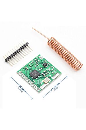 Sı4432 433mhz Rf Kablosuz Haberleşme Modülü Transceiver