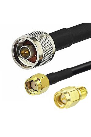 Rg58 Erkek N To Dişi Sma 5 Metre Düşük Kayıplı Kablo Rf Anten