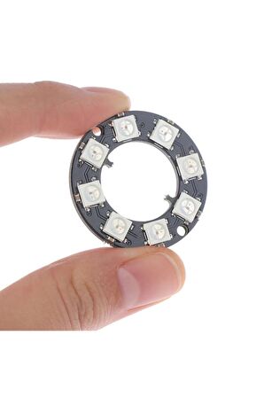 8 Bit Neopixel Halka Ring Ws2812b 5050 Rgb Led Modül Full Color
