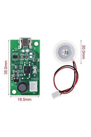Micro Usb Ultrasonik Nem Üreteci Devre Seramik Disk Transducer