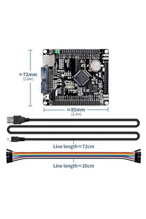 Stm32f407vet6 Devebox Geliştirme Kartı Nrf24l01 Microsd Miniusb