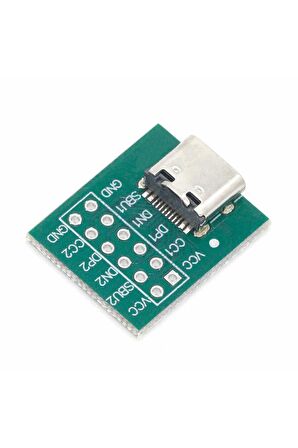 Usb Type C To 12 Pin Dip Çevirici Pcb Adaptör Kart