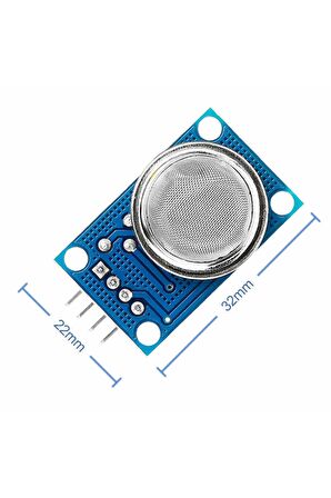 Mq-8 Hidrojen Gaz Sensör Modülü 100-1000ppm H2 Dc 5v Hava Duman