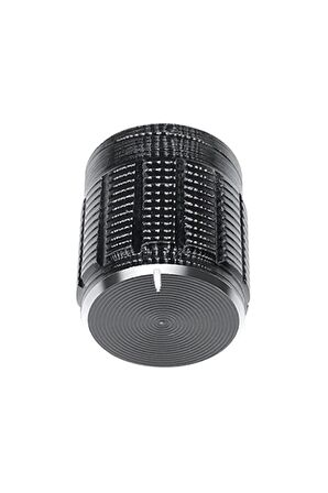Alüminyum Pot Başlığı 6mm Tırtıklı Mil 6mm Siyah Metal Potansiyometre