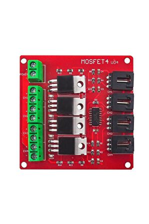 24v 5a 4 Kanal Pwm Kontrollü Mosfet Selenoid Motor Valf Anahtar