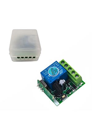 433mhz Rf 1 Kanal Röle Modül Dc 12v Kablosuz Pompa Fan Lamba Perde