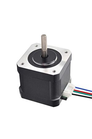 Nema17 Step Motor 1.5a 4ncm 3d Yazıcı Printer Cnc Robotik 1.8 Derece Step Adım Açı 4 Tel 2 Faz D Tip