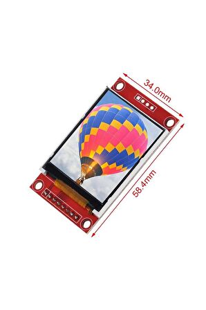 1.8 Inch Lcd Tft Modül Qvga 128x160 Pixel 1.8” 8 Pin Spı Seri Ekran