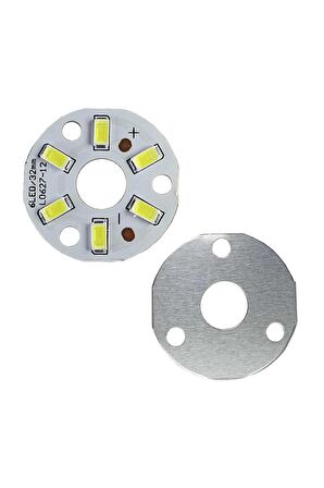 5730 12v 3w 32mm Beyaz Led Modül Aluminyum Pcb 6 Led Lamba Aydınlatma