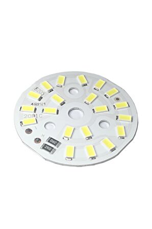 5730 5v 10w 48mm Beyaz Led Modül Aluminyum Pcb 20 Led Lamba Aydınlatma