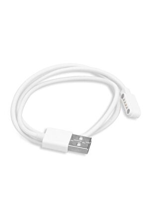 Usb 4 Pin Pogo Kablo Akıllı Saat Manyetik Sabitleyici Şarj Kablosu Usb 2.0