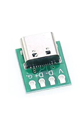 Usb Type C 4 Pin Dıp Çevirici Pcb Usb Dip Adaptör Kart