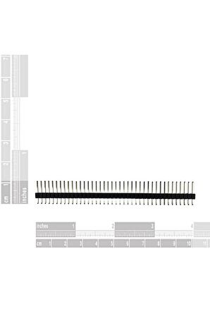 5 Adet 1x40 Pin Erkek Header Tek Sıra 2.54mm 180 Derece Kırılabilir