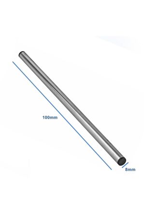 Çelik Sensör Başlığı 8x100mm Kılıf Sıcaklık Isı Sensör Kutusu Metal Tüp Boru (10 ADET)