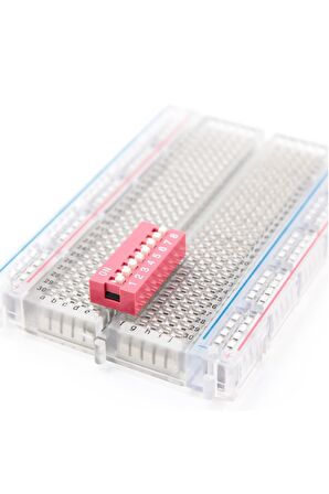 8li Dip Switch 8 Pin Kırmızı Anahtar Açık Kapalı Seçim Adres Ayar On Off