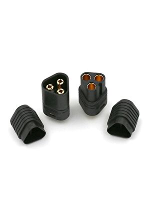 Mt60 3 Pin Dişi Erkek Konnektör Soket Çift Amass 3.5mm 12awg Rc Esc Motor