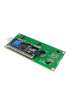 Iıc I2c Seri 1602a 2x16 Mavi Karakter Lcd Modül Display Ekran 5v Beyaz Arka Işık