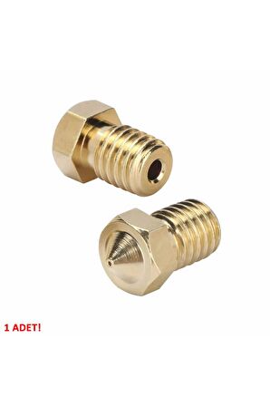 0.2mm X 1.75mm M6 Prinç Nozzle 3d Yazıcı Printer 1.75mm Filament Uyum Mk8 Cr-10 Cr-10s Ender 3