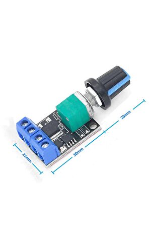 5v/16v 10a Mini Dc Motor Sürücü Hız Kontrol Devresi 0-100% Pot Kontrollü Pwm Açma Kapama Butonlu