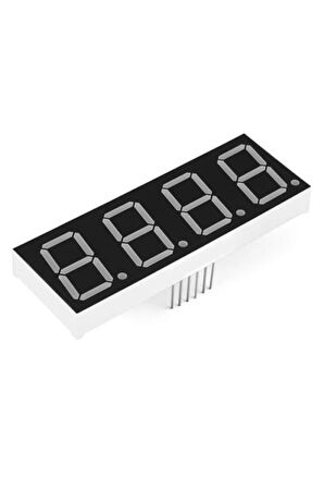 0.56" 4 Hane 7 Segment Led Ekran Kırmızı Ortak Katot 14mm 4 Digit