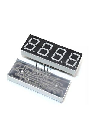 0.56" 4 Hane 7 Segment Led Ekran Kırmızı Ortak Katot 14mm 4 Digit