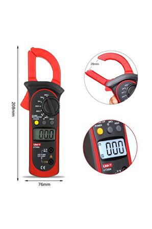 Unı-t Ut200a Dijital Multimetre Pansampermetre El Tipi Voltmetre Ampermetre Ac Dc Voltaj Akım