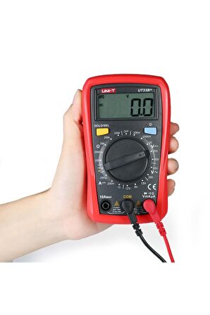 Unı-t Ut33b+ Dijital Multimetre Mini Cep El Tipi Voltmetre Ampermetre Ac Dc Voltaj Akım