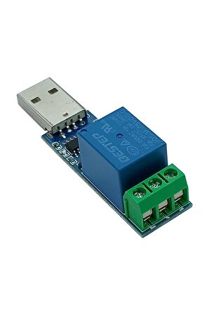1 Kanal Usb Röle Kontrol Modülü LcusUyumlu1 Bilgisayardan Cihaz Açma Kapama Ch340 Com Seri Port